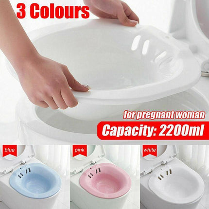 Au Portable Hemorrhoid Therapy Sitz Bath Toilet Bidet Tub For Pregnant Patientau - Blue.