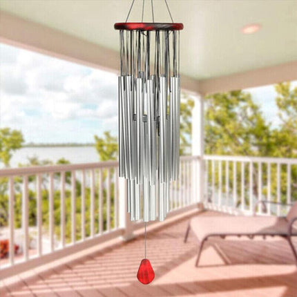 Outdoor Garden Wind Chimes Large Deep Tone Windchime Chapel Bell Home Decor - 6 Tubes.