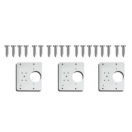 Hinge Repair Plate Rust Resistant Steel Furniture Cupboard Repair Mount Tool - 1SET.