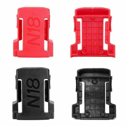5Pcs Battery Mount Holder Stand For Milwaukee M18 18V Tool Battery Accessories - Black.