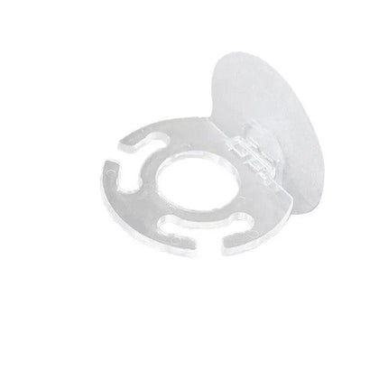 Toothbrush Holder Wall Mount Sucker Bathroom Suction Cup Toothpaste Storage Rack - Purple.