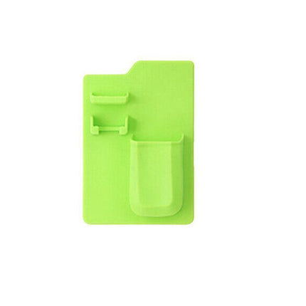 Silicone Shower Toothbrush Holder Bathroom Storage Rack for Razor and Toothpaste - Grey.