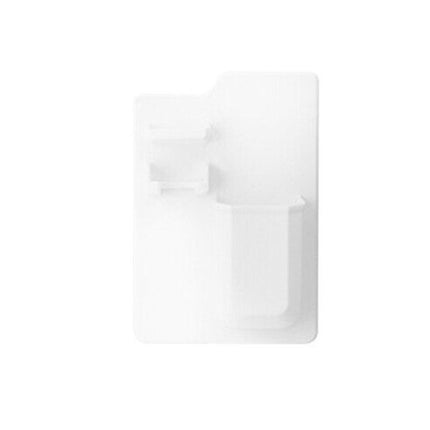 Silicone Shower Toothbrush Holder Bathroom Storage Rack for Razor and Toothpaste - Grey.