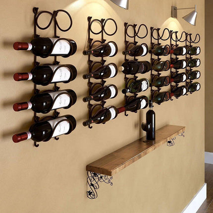 Multifunctional Wall Mounted Bathroom Storage Rack Multi Layer Towel and Wine.