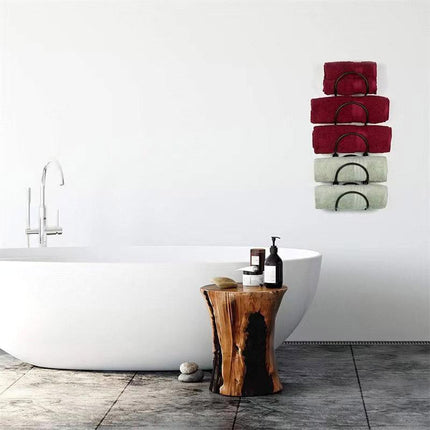 Multifunctional Wall Mounted Bathroom Storage Rack Multi Layer Towel and Wine.