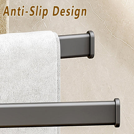 Rotating Towel Rack Wall Mounted Bathroom Shelf Multi Rod Swivel Towel Holder.