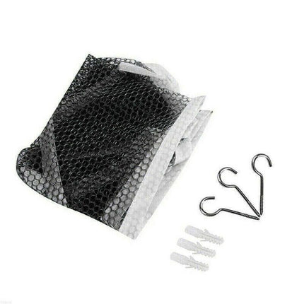 Soft Large Toy Hammock Mesh Net Storage Organizer for Bedroom Plush Toys - White.