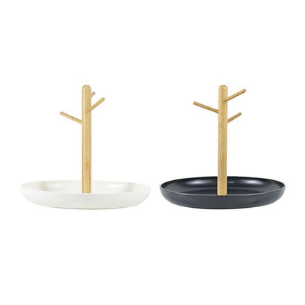 Branch Tray Desktop Storage Organizer Key Holder Rack for Living Room Entryway - White.