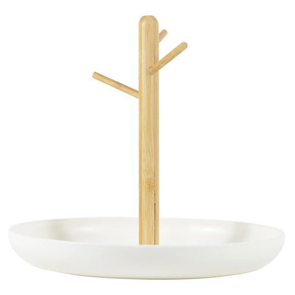 Branch Tray Desktop Storage Organizer Key Holder Rack for Living Room Entryway - White.