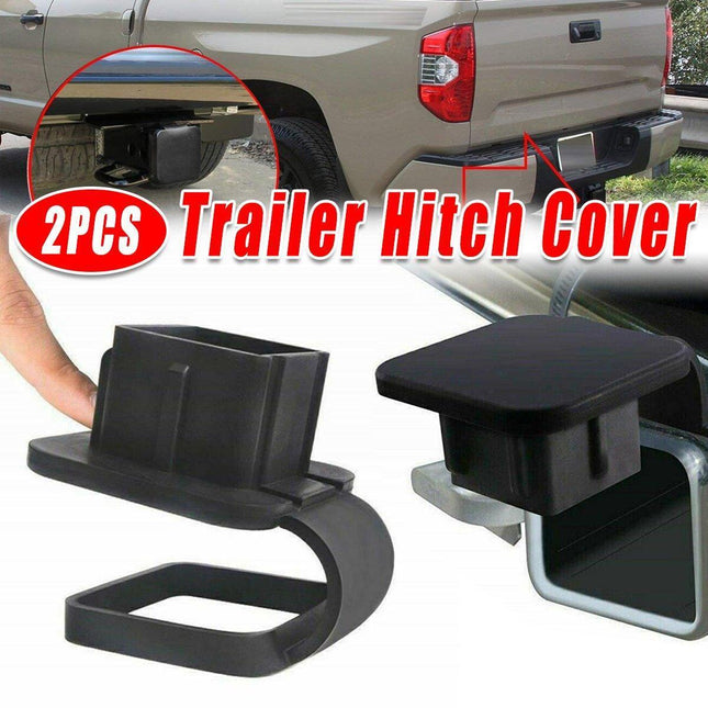 2pcs Car Trailer Hook Cover Retrofit Decoration Protective Towing Hitch Cover.