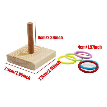 Parrot Chew Toys Interactive Bird Training Rings Set Pet Bird Intelligence Toys.