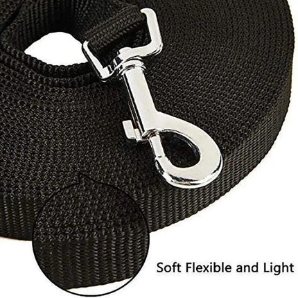 50Ft/15M Long Dog Lead Pet Puppy Leash Training Obedience Recall Walk Tracking - Red.