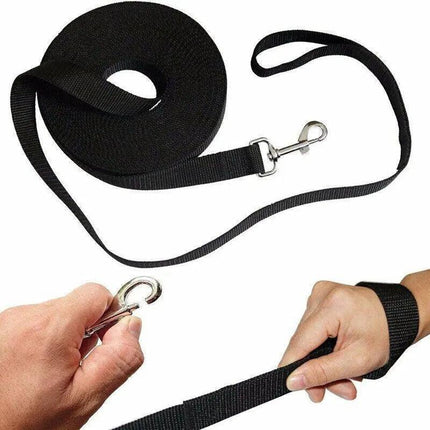 50Ft/15M Long Dog Lead Pet Puppy Leash Training Obedience Recall Walk Tracking - Red.
