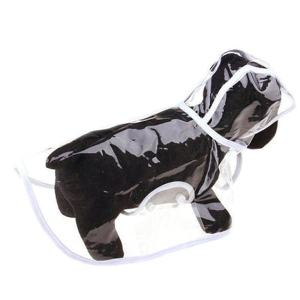 Puppy Waterproof Pet Dog Raincoat Jacket Clothes Vest Rain Coat Outdoor Hoodies White - L.