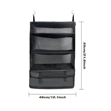 Foldable Clothes Organizer Wardrobe Hanging Storage Bag Convenient Space Saver.