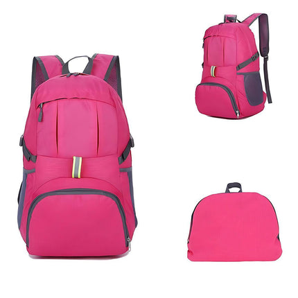 35L Light Foldable Outdoor Sports Backpack Camping Hiking Travel Bag - Blue.