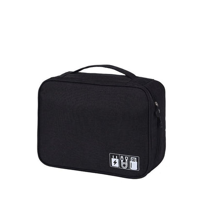 Cable Organizer Bag Charger USB Electronic Accessories Storage Travel Case - Purple.