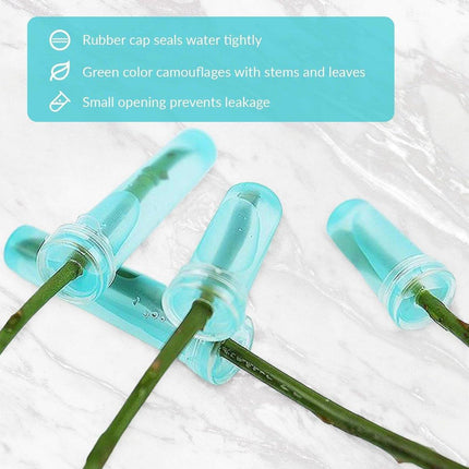 100/200PCS Flower Fresh Keeping Tube Floral Bouquet Nutrition Water Care Supply - 1.8*4cm - Transparent 200PCS.