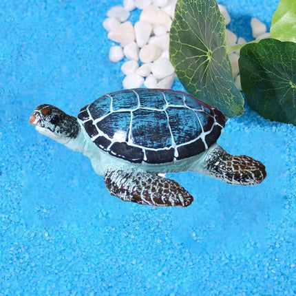 Resin Sea Turtle Aquarium Ornament Underwater Decor for Home and Fish Tank Use.