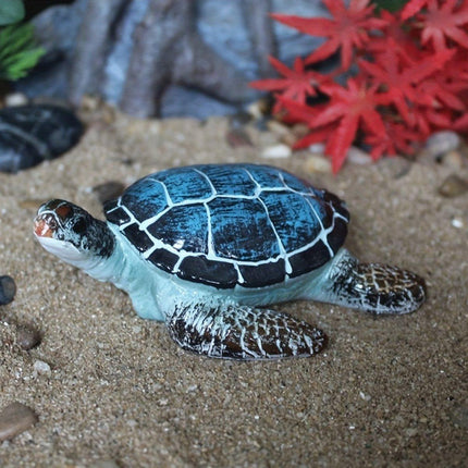 Resin Sea Turtle Aquarium Ornament Underwater Decor for Home and Fish Tank Use.