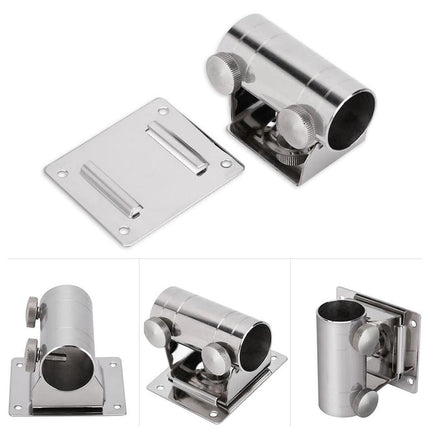 High Strength Adjustable Stainless Steel Umbrella Holder Bracket Stand Base.