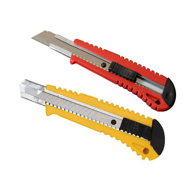 Heavy Duty Box Cutter Pack Snap Off Retractable Blade Long Last Hand Craft Tool - Sealed 2PCS.