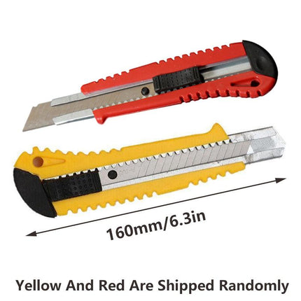 Heavy Duty Box Cutter Pack Snap Off Retractable Blade Long Last Hand Craft Tool - Sealed 2PCS.