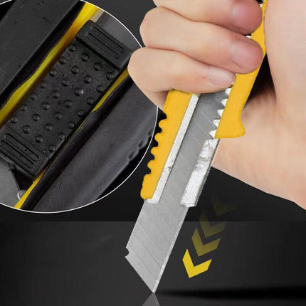 Heavy Duty Box Cutter Pack Snap Off Retractable Blade Long Last Hand Craft Tool - Sealed 2PCS.