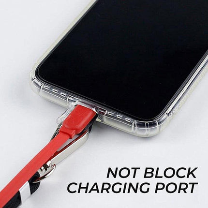 Adjustable Phone Lanyard with Patch for Most Cases Neck Strap Holder - Light Grey.