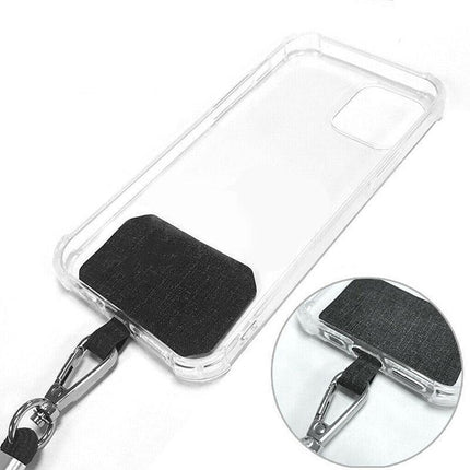 Adjustable Phone Lanyard with Patch for Most Cases Neck Strap Holder - Light Grey.
