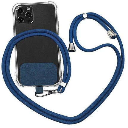 Adjustable Phone Lanyard with Patch for Most Cases Neck Strap Holder - Light Grey.