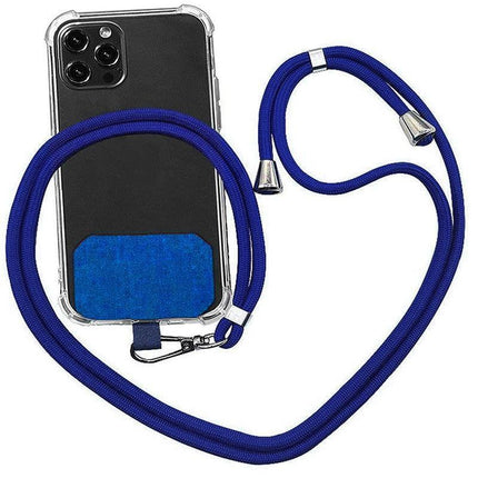 Adjustable Phone Lanyard with Patch for Most Cases Neck Strap Holder - Light Grey.