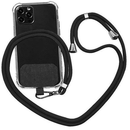 Adjustable Phone Lanyard with Patch for Most Cases Neck Strap Holder - Light Grey.