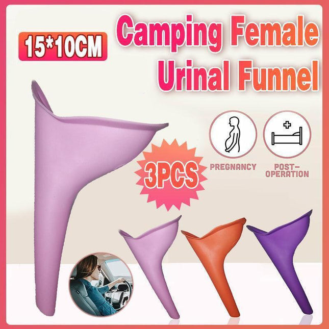 3X Portable Female Woman Ladies She Urinal Urine Wee Funnel Camping Travel Loo.