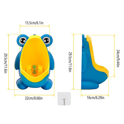 Wall Mounted Frog Urinal for Young Users Toilet Training Standing Potty Solution.