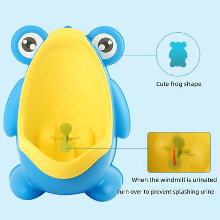 Wall Mounted Frog Urinal for Young Users Toilet Training Standing Potty Solution.