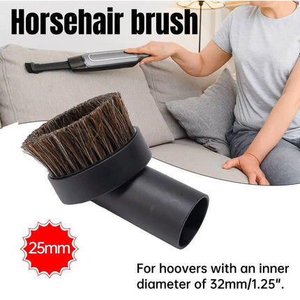 Vacuum Cleaner Accessories Horsehair Brush 25mm Replacement Tool for Deep Clean.