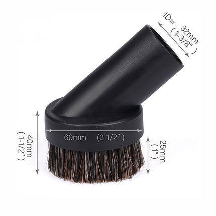 Vacuum Cleaner Accessories Horsehair Brush 25mm Replacement Tool for Deep Clean.