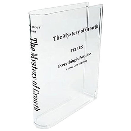 Transparent Book Vase Flower Holder Acrylic Decorative Table Display Stand.