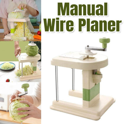 Hand Crank Vegetable Cutter Shredder Cabbage Slicer Household Grater Tool.