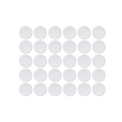Strong Sticky Round Self Adhesive Dots DIY Bond Tape No Mark Fasteners - White 30Pairs - 15mm.