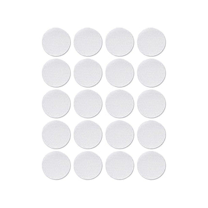 Strong Sticky Round Self Adhesive Dots DIY Bond Tape No Mark Fasteners - White 30Pairs - 15mm.