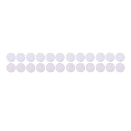 Strong Sticky Round Self Adhesive Dots DIY Bond Tape No Mark Fasteners - White 30Pairs - 15mm.