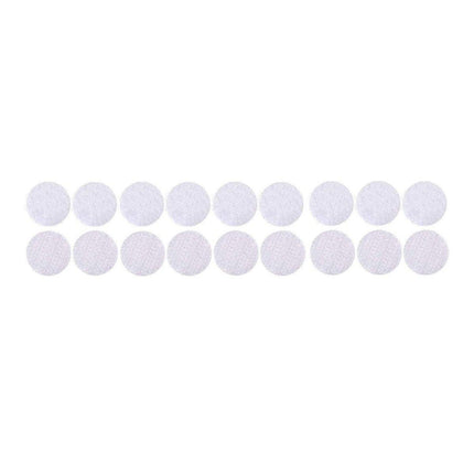 Strong Sticky Round Self Adhesive Dots DIY Bond Tape No Mark Fasteners - White 30Pairs - 15mm.
