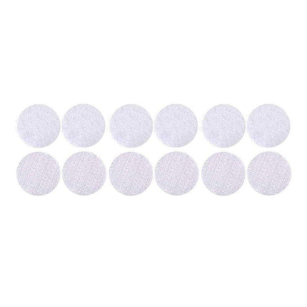 Strong Sticky Round Self Adhesive Dots DIY Bond Tape No Mark Fasteners - White 30Pairs - 15mm.