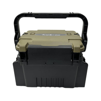 Multifunctional Fishing Tackle Box Portable Gear Storage Case Organizer Tool Box - Blue.