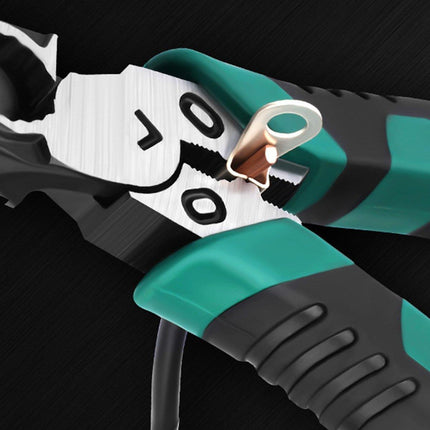 Labor-Saving Multi-Functional Tiger Pliers Flat Needle-Nose Diagonal Wire Pliers - Diagonal cutting pliers-6inch.