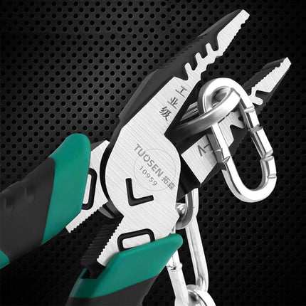 Labor-Saving Multi-Functional Tiger Pliers Flat Needle-Nose Diagonal Wire Pliers - Diagonal cutting pliers-6inch.