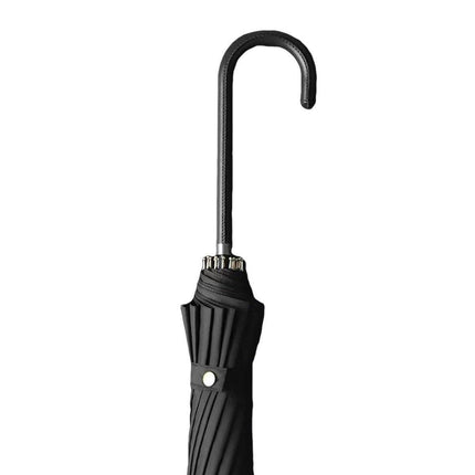 Large 16 Bone Automatic Umbrella Unisex Long Handle Dual Use Rain Sun Umbrella - Green.