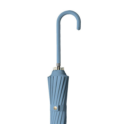 Large 16 Bone Automatic Umbrella Unisex Long Handle Dual Use Rain Sun Umbrella - Green.